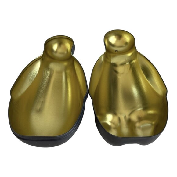 Vintage Penguin Tin Candy Box Ornament Scarf 11" Container Italy Christmas Decor - Picture 4 of 4